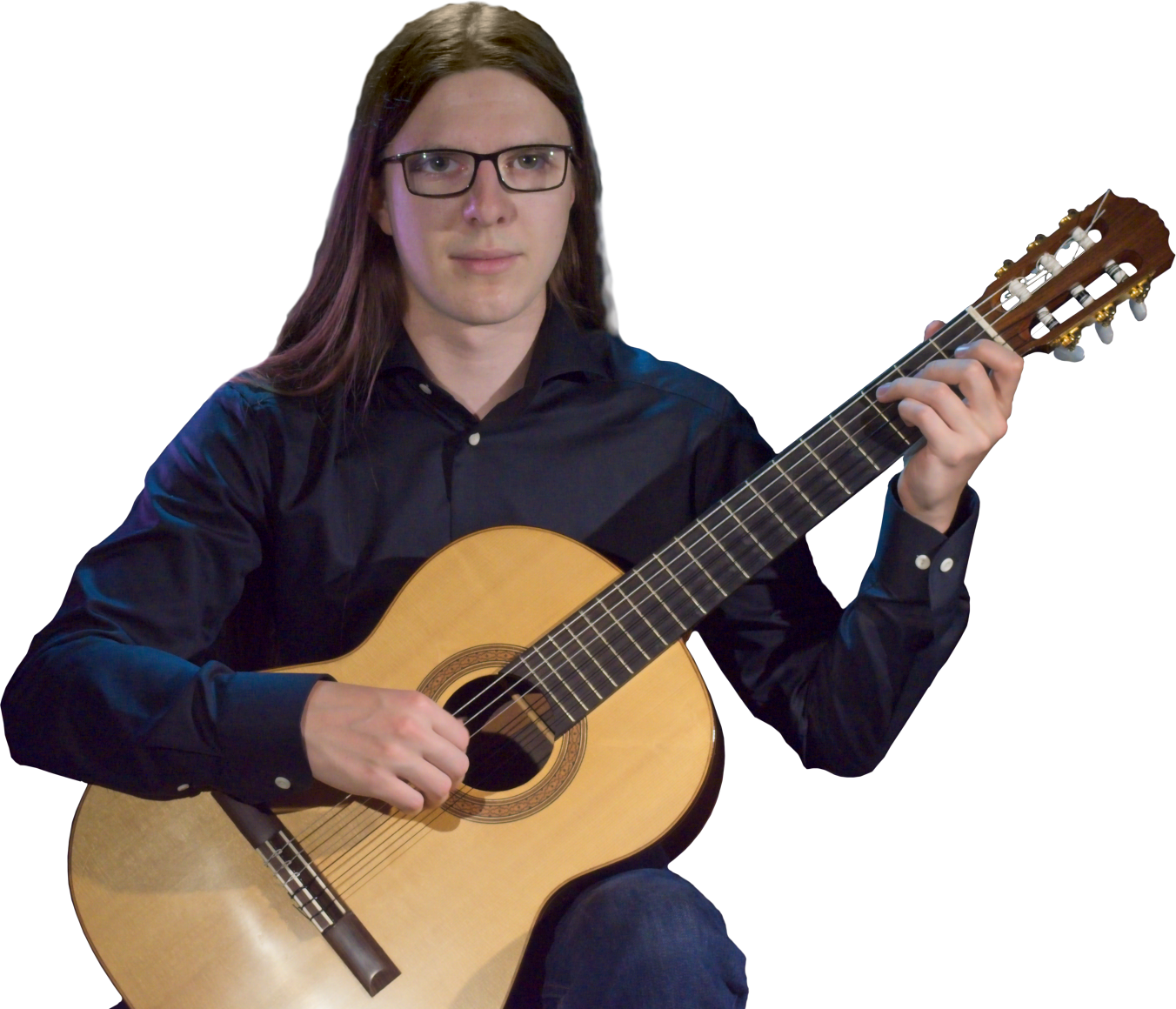 Adrian Papez with guitar